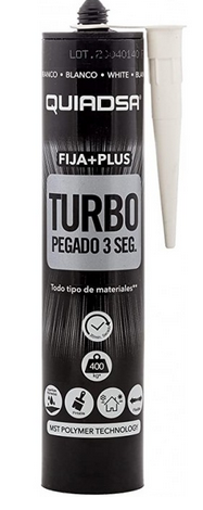 QUIADSAR FIJAPLUS TURBO BLANCO POLIMERO 290ML REF. 52503329386503333