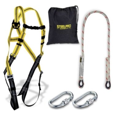STEELPRO ARNES SEGURIDAD DORSAL COMPLETO CUERDA 1,5MT REF. 116176