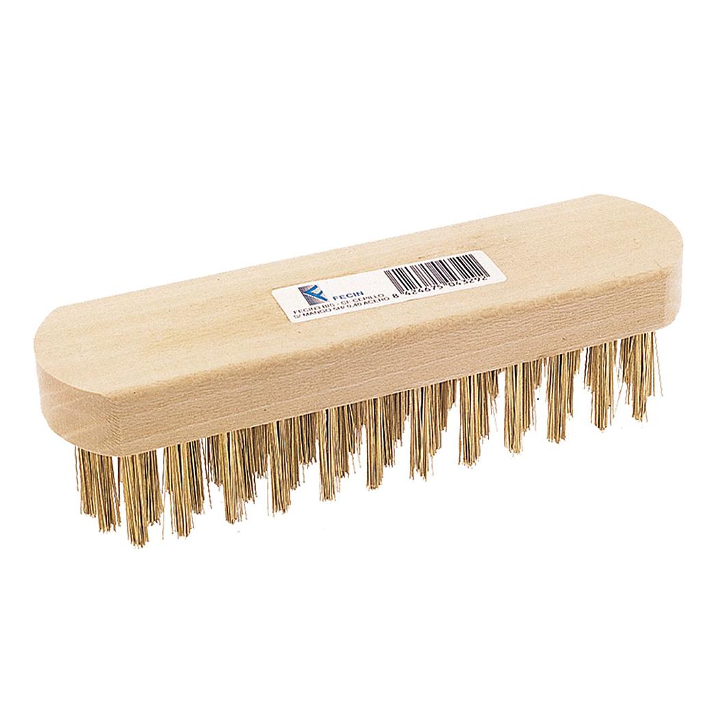FECIN CEPILLO ALAMBRE 6 HILERAS SIN MANGO MADERA REF. 15258