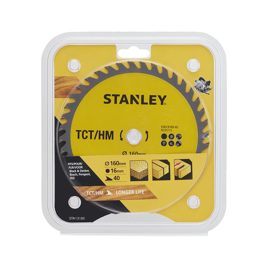 STANLEY DISCO CORTE MADERA 160X16mm STA13105 REF. BK47023 5035048367636
