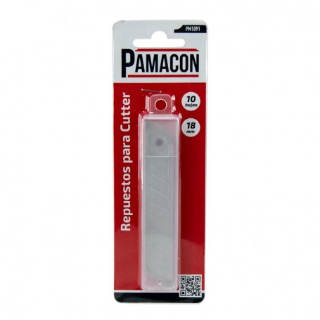 🔴PAMACON REPUESTOS CUTTER 18MM 10PCS PM1091 8435156690263