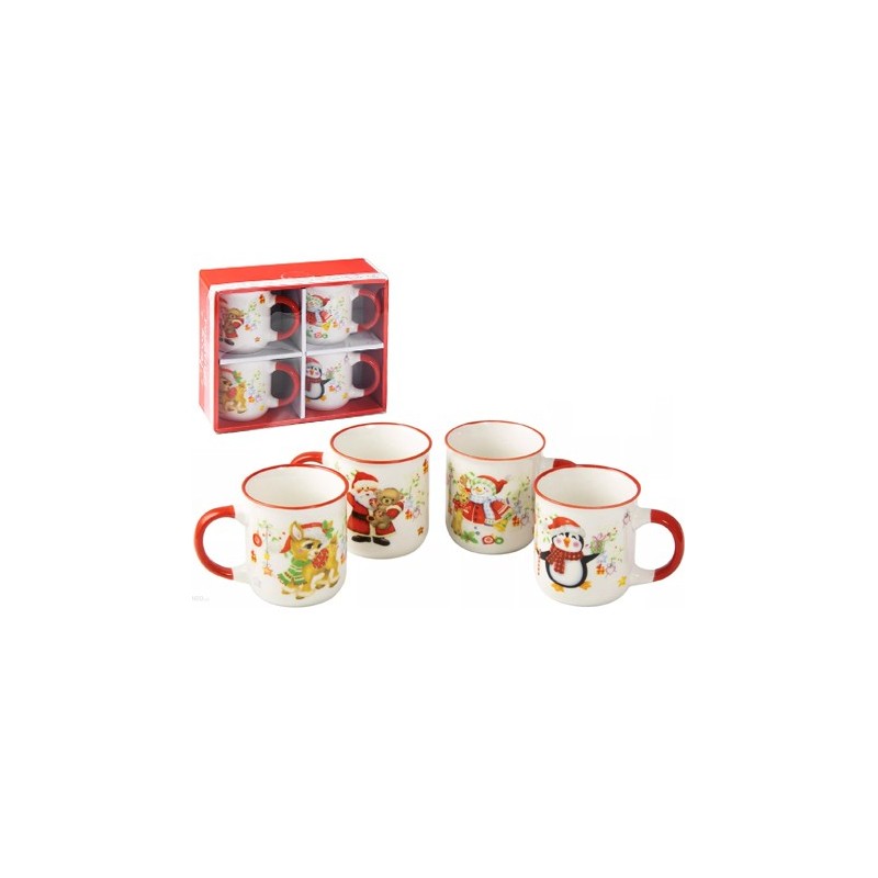 SET TAZAS NAVIDAD 200CC 4UDS. REF. 812049