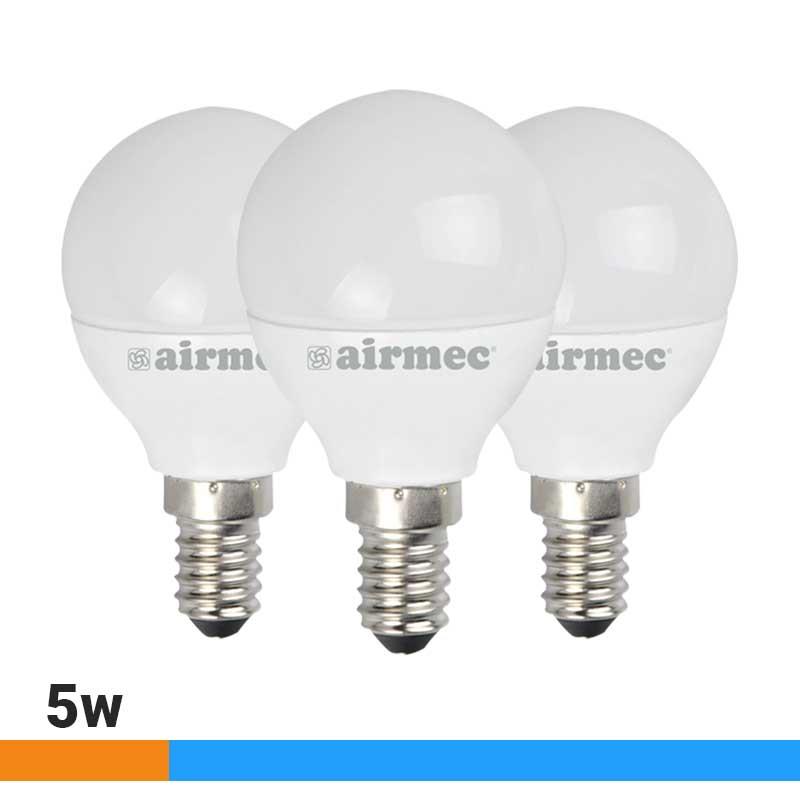 🔴AIRMEC BOMBILLAS LED PACK 3 5W G45 E14 LUZ FRIA AM130070