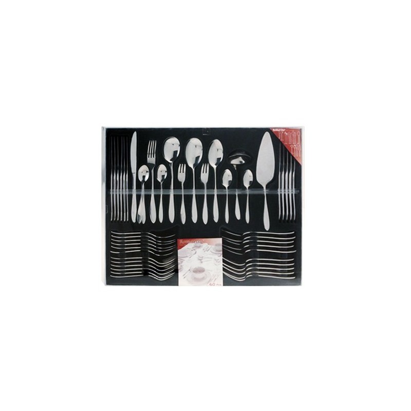 PROMO-CUBIERTOS JUEGO 60 PIEZAS INOX CC4100080 REF. 813270