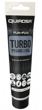 QUIADSA TUBO ADHESIVO SELLADOR POLIMERO FIJAPLUS TURBO BLANCO 150 gr. REF. 106781 52503381