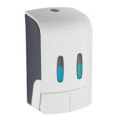 WENKO DOSIFICADOR JABON DOBLE 480ml x2 BLANCO RANERA REF. 24591W 24591100