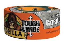 GORILLA CINTA AMERICANA EXTRA-ANCHA NEGRA (27mts. x 73 mm.) 3044300