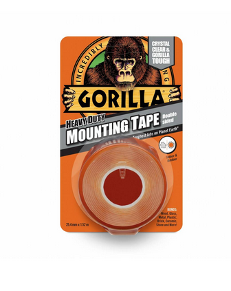 GORILLA CINTA DOBLE CARA TRANSPARENTE (1,5mts. x 25mm.) 304410