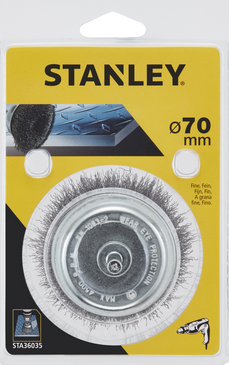 STANLEY CEPILLO ALAMBRE TALADRO 70mm EJE 6mm STA36035 BK47455 5035048375532