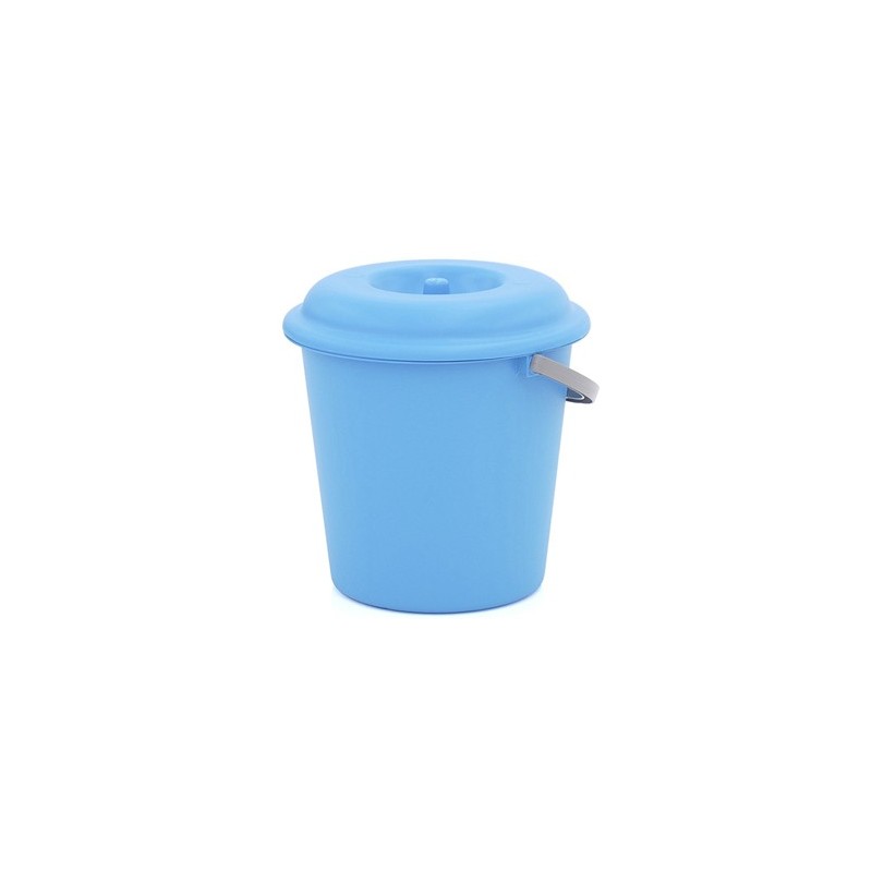 PLASTIKEN CUBO BASURA AZUL C/TAPA 16L 6416L REF. 758103