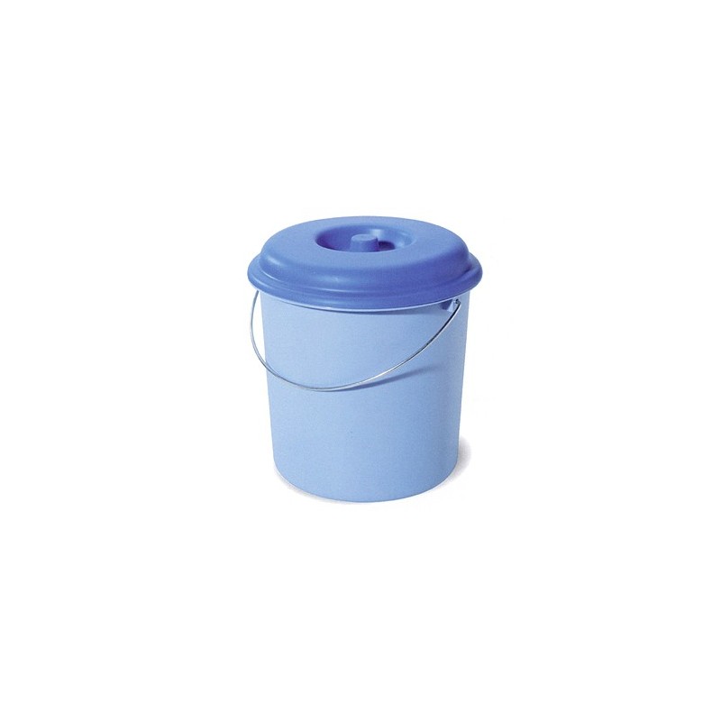PLASTIKEN CUBO BASURA AZUL C/TAPA 23L 6422L