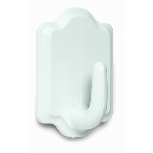 BRINOX PERCHA PLASTICO ADHESIVO 3UDS BLANCO REF. B50190B