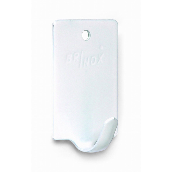 BRINOX PERCHA PEQUEÑA ADHESIVA LACADO BLANCO 4UDS. REF. B70250D