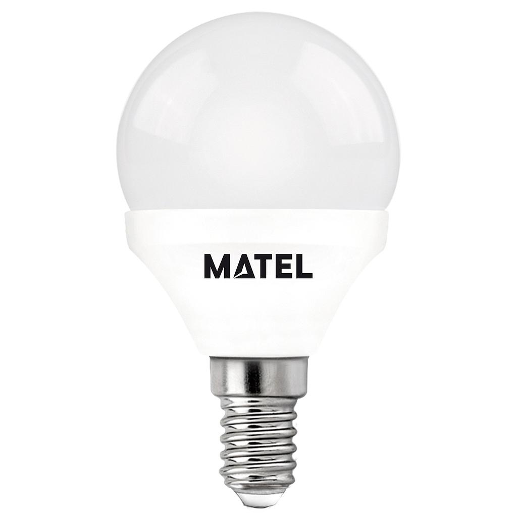 MATEL LAMPARA ESFERICA LED 7W E14 BLANCA REF. 23195