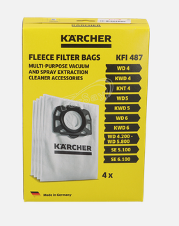KARCHER 4 BOLSAS FILTRO WD4-6/MV4-6 2.863-006.0 REF. 28630060