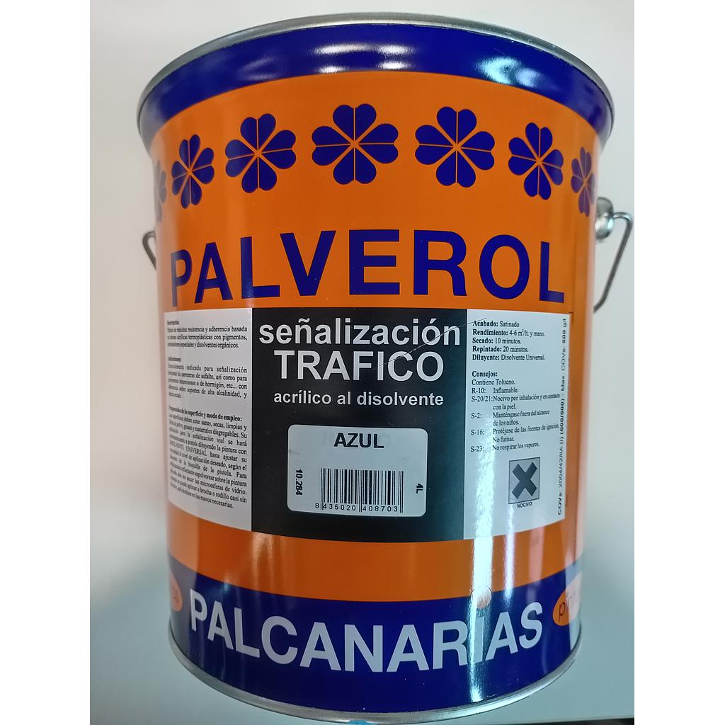 PALVEROL SEÑALIZACION TRAFICO AZUL 4lts REF. 10.284