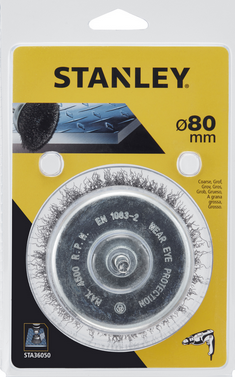 STANLEY CEPILLO ALAMBRE TALADRO 80mm 6mm BK47432 STA36050 5035048375556