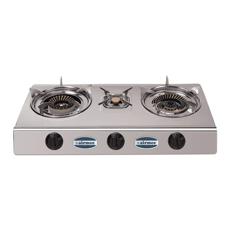 🔴AIRMEC COCINA GAS 3 FUEGOS INOX AM120414