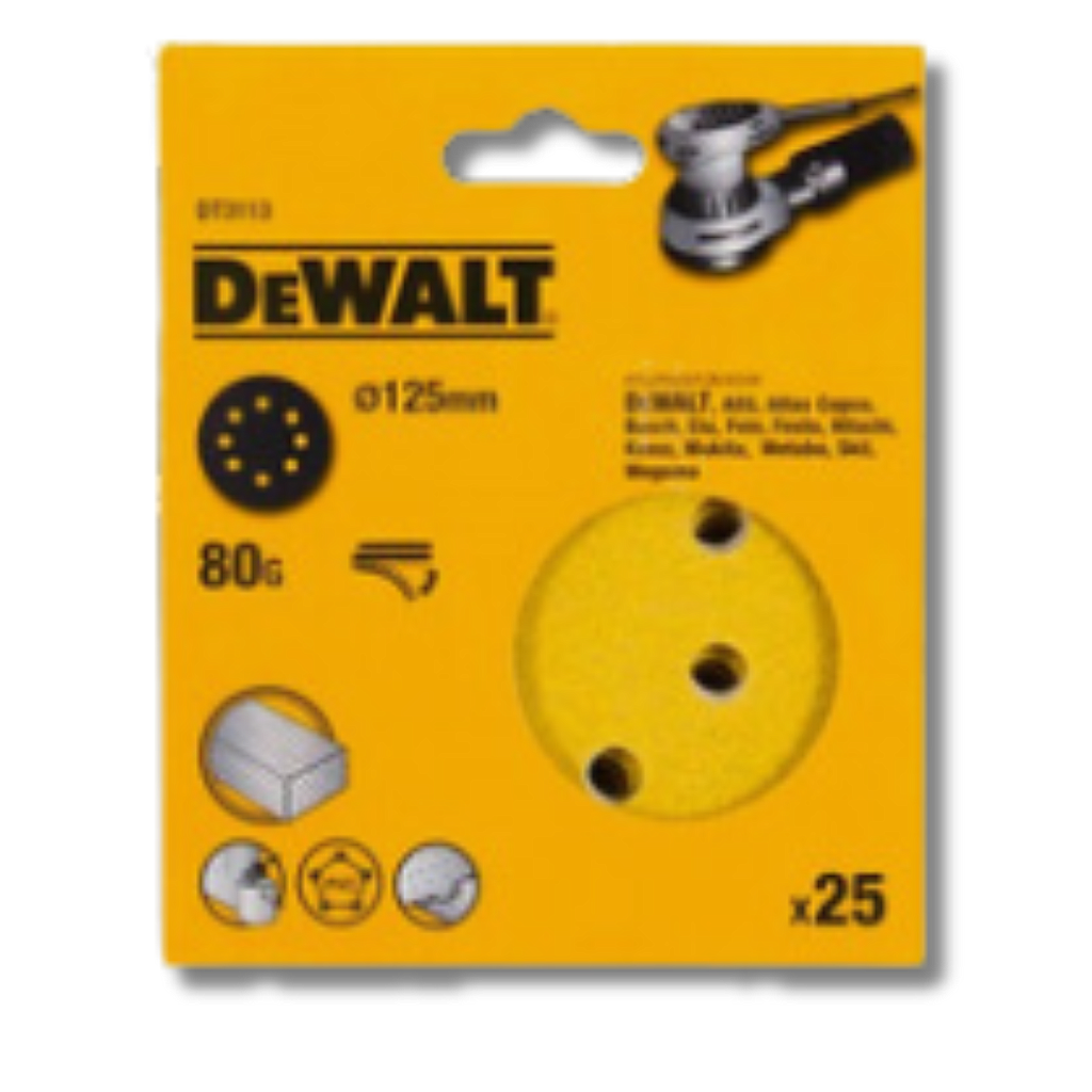 DEWALT LIJA 115X140MM 80G DT3113 REF. BK77666