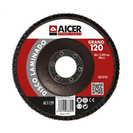 DISCO LAMINAS DESBASTE PEPINO  115mm G120 REF. WLA115120-C10  AC1129