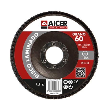 DISCO LAMINAS DESBASTE PEPINO INOX 115mm G60 REF. WLA11560-C10  AC1127