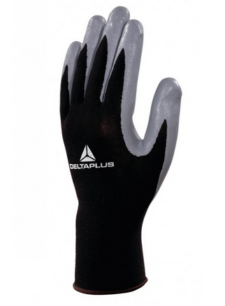 DELTAPLUS GUANTE NITRILO T9 NEGRO REF. VE712GR09 GRIS