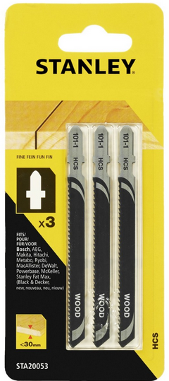 STANLEY HOJAS CALADORA 30mm 3uds STA20053 BK47498